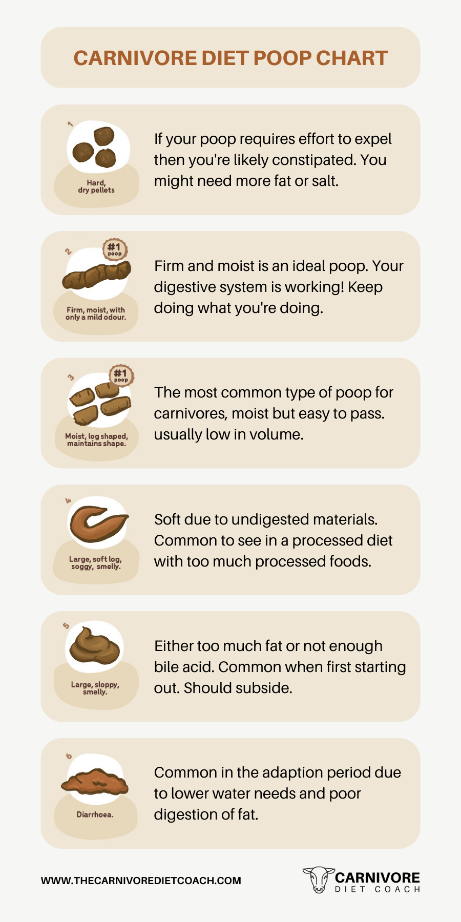 carnivore diet poop chart