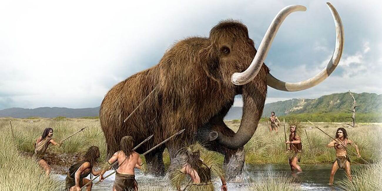 early humans hunting