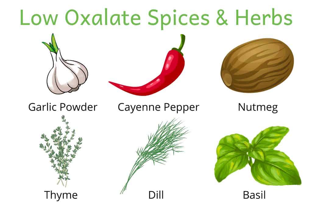 low oxalate seasonings